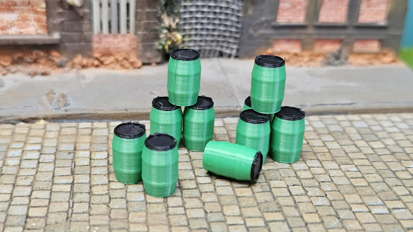 Mehrfabige Kunststofffässer Chemiefässer als Ladegut