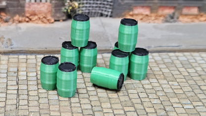 Mehrfabige Kunststofffässer Chemiefässer als Ladegut