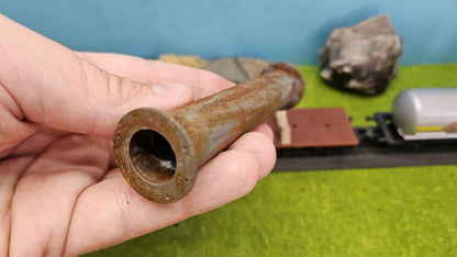 Großes Industrie Flanschrohr - Ladegut für Flachwagen, Tiefladewagen