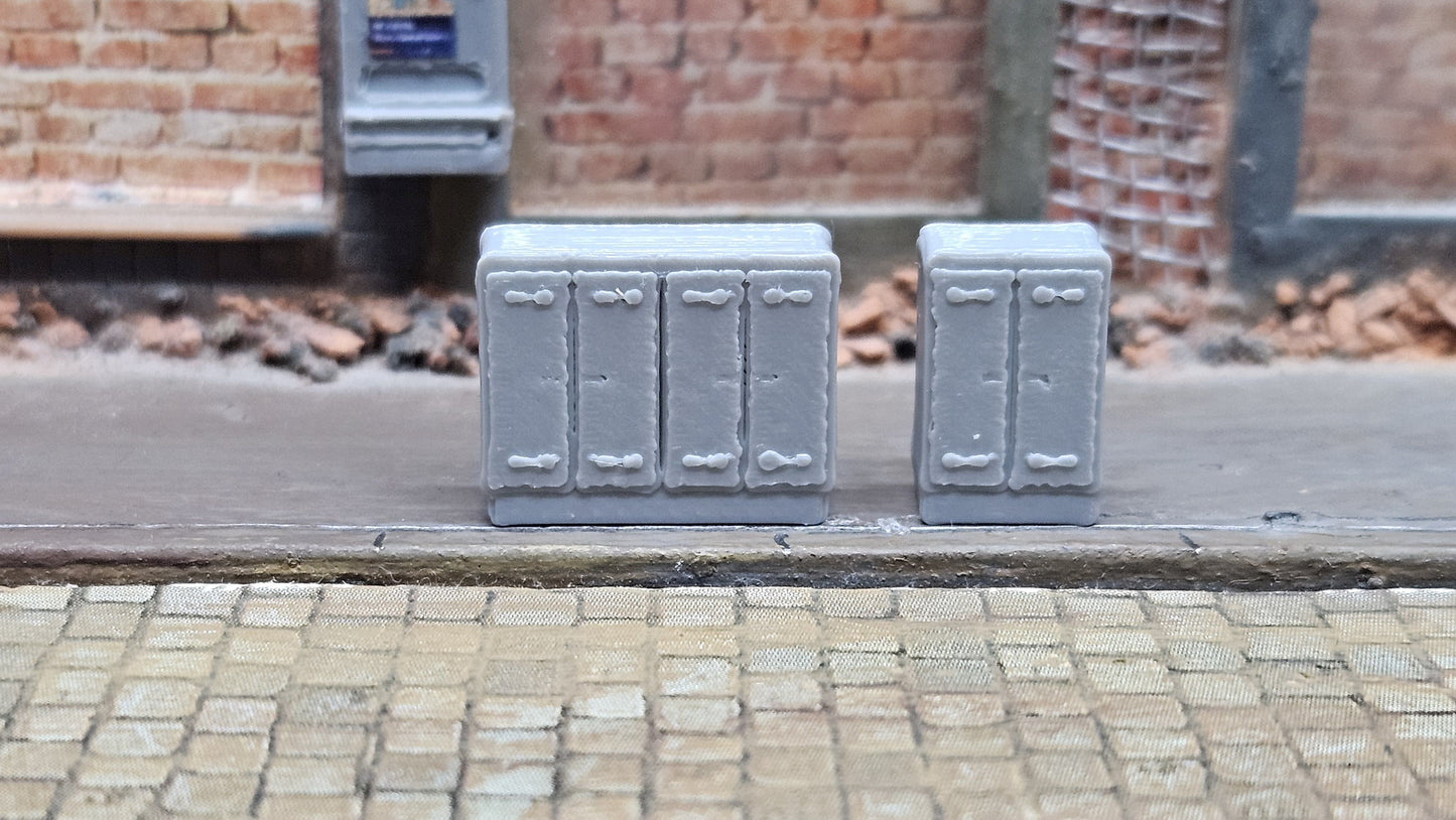 2x / 4x Verteilerkasten Telefonkasten Strom Schaltschrank Set