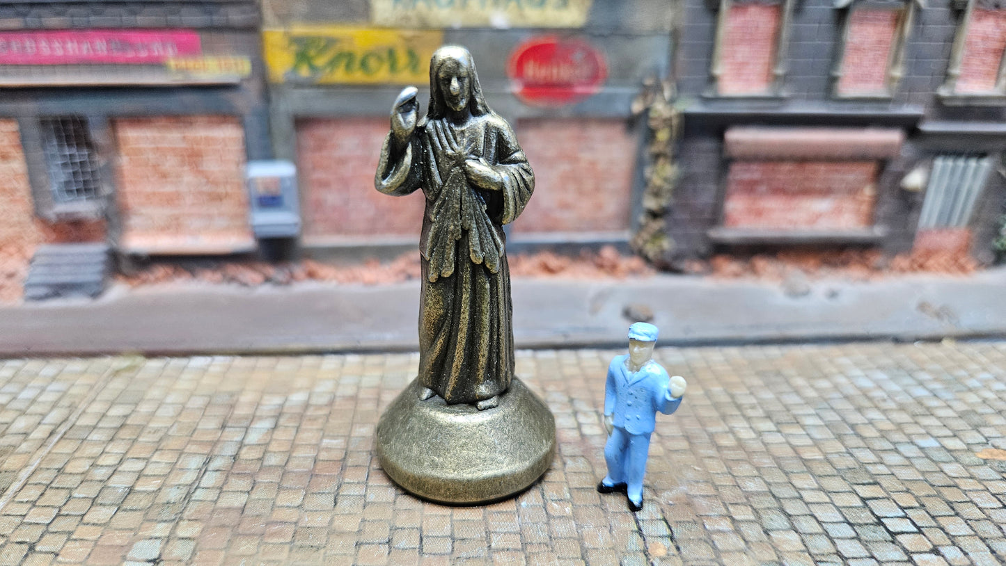 "Jesus" Metallstatue Denkmal Bronze Kupfer - passt zu diversen Maßstäben