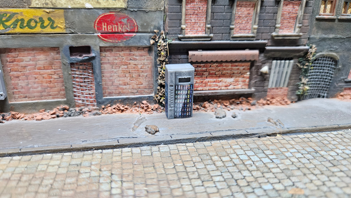 Getränkeautomat Verkaufsautomat inkl. Aufkleber für Spur H0