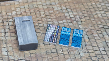 Getränkeautomat Verkaufsautomat inkl. Aufkleber für Spur H0