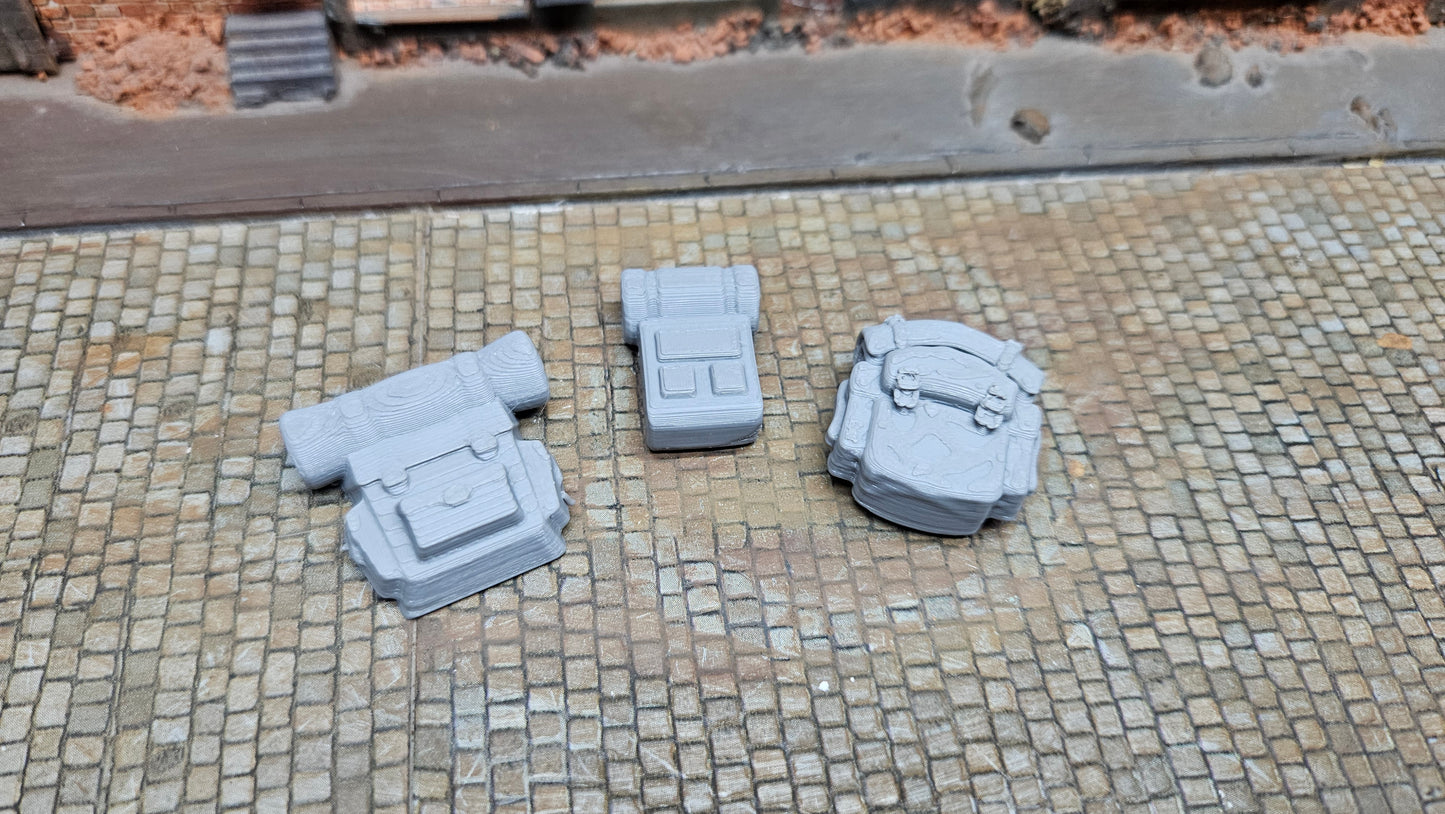 3x Rücksäcke ideal für Bahnhof, Reisende usw.