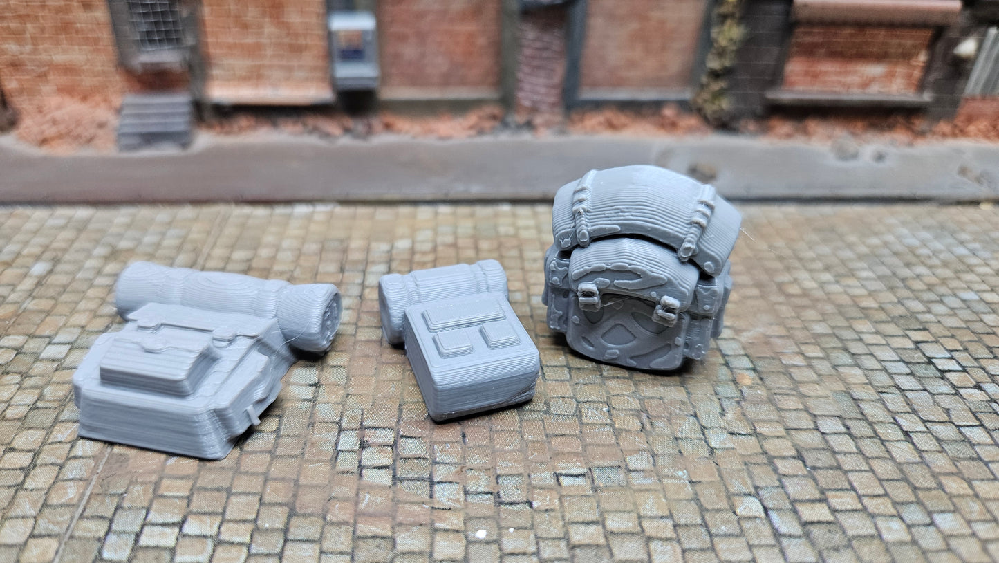 3x Rücksäcke ideal für Bahnhof, Reisende usw.