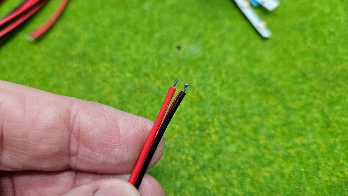 10x LED Hausbeleuchtung Beleuchtung Häuser kalt mit Kabel 9-14V (12V DC)