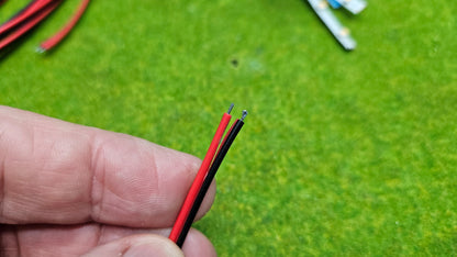 10x LED Hausbeleuchtung Beleuchtung Häuser kalt mit Kabel 9-14V (12V DC)