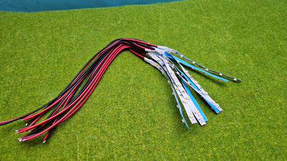 10x LED Hausbeleuchtung Beleuchtung Häuser kalt mit Kabel 9-14V (12V DC)