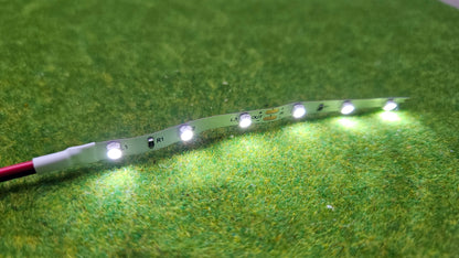 10x LED Hausbeleuchtung Beleuchtung Häuser kalt mit Kabel 9-14V (12V DC)