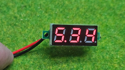 Mini Digital Voltmeter LED rot - 2-adrig (3V-30V)