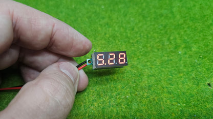 Mini Digital Voltmeter LED rot - 2-adrig (3V-30V)