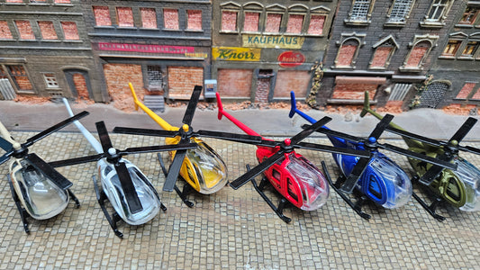 Helikopter Hubschrauber - verschiedene Helis wie Feuerwehr, Polizei, ADAC