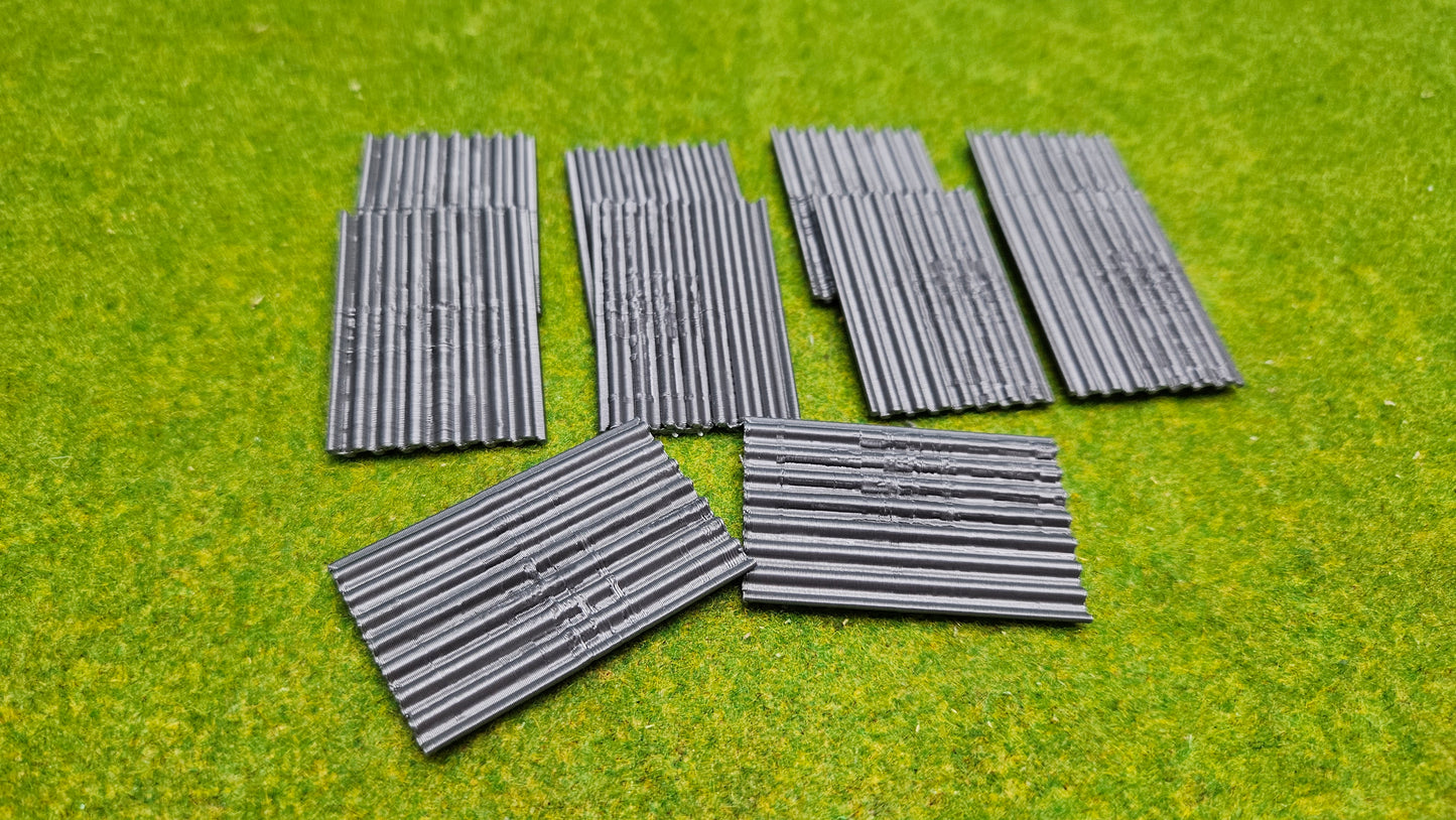 10x Wellbleche Profilbleche Dachbleche Haus in Echt- Rost und unbemalt