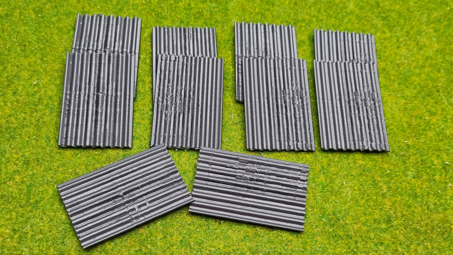 10x Wellbleche Profilbleche Dachbleche Haus in Echt- Rost und unbemalt