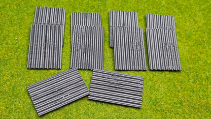 10x Wellbleche Profilbleche Dachbleche Haus in Echt- Rost und unbemalt