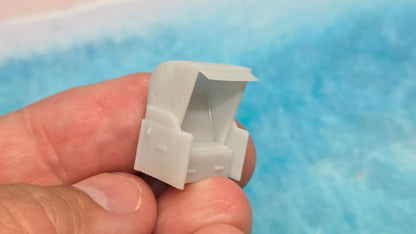 2x Strandkorb Strandkörbe "Resin Version" - unbemalt