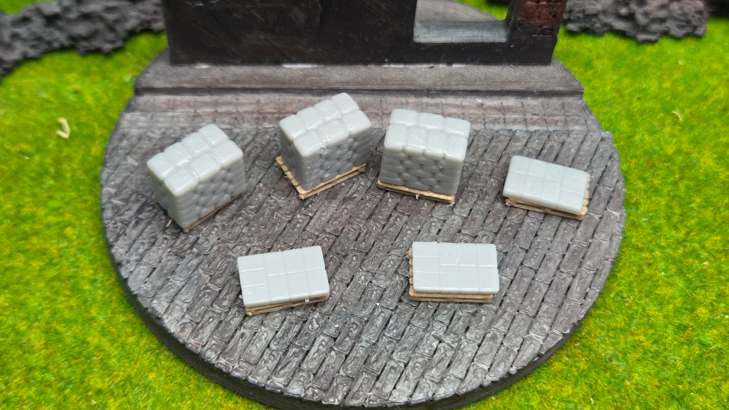 6x Europalette mit Ladegut / Sackstapel