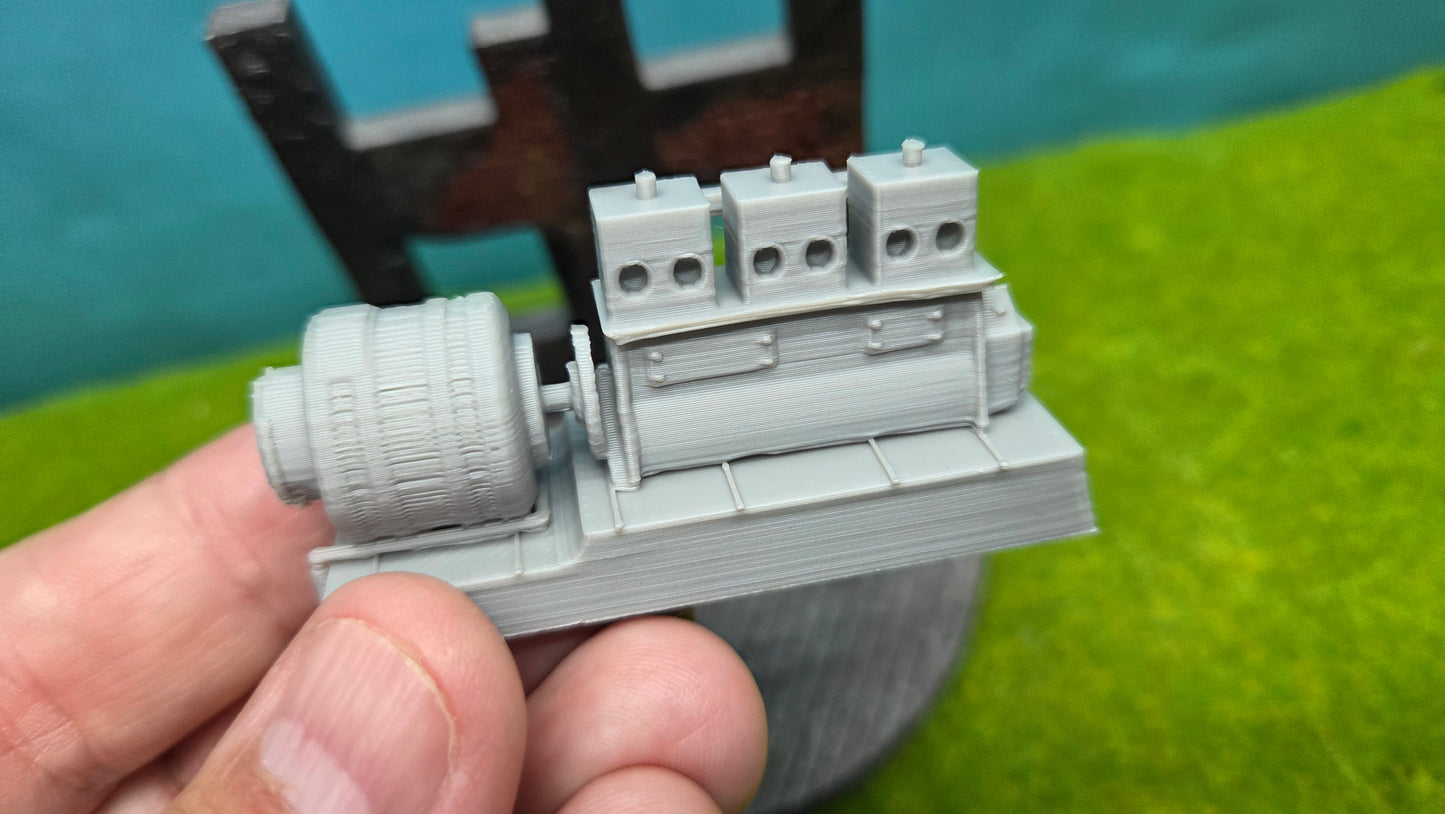 Lokomotivmotor  Motor Ladegut Eisenbahn Werkstatt