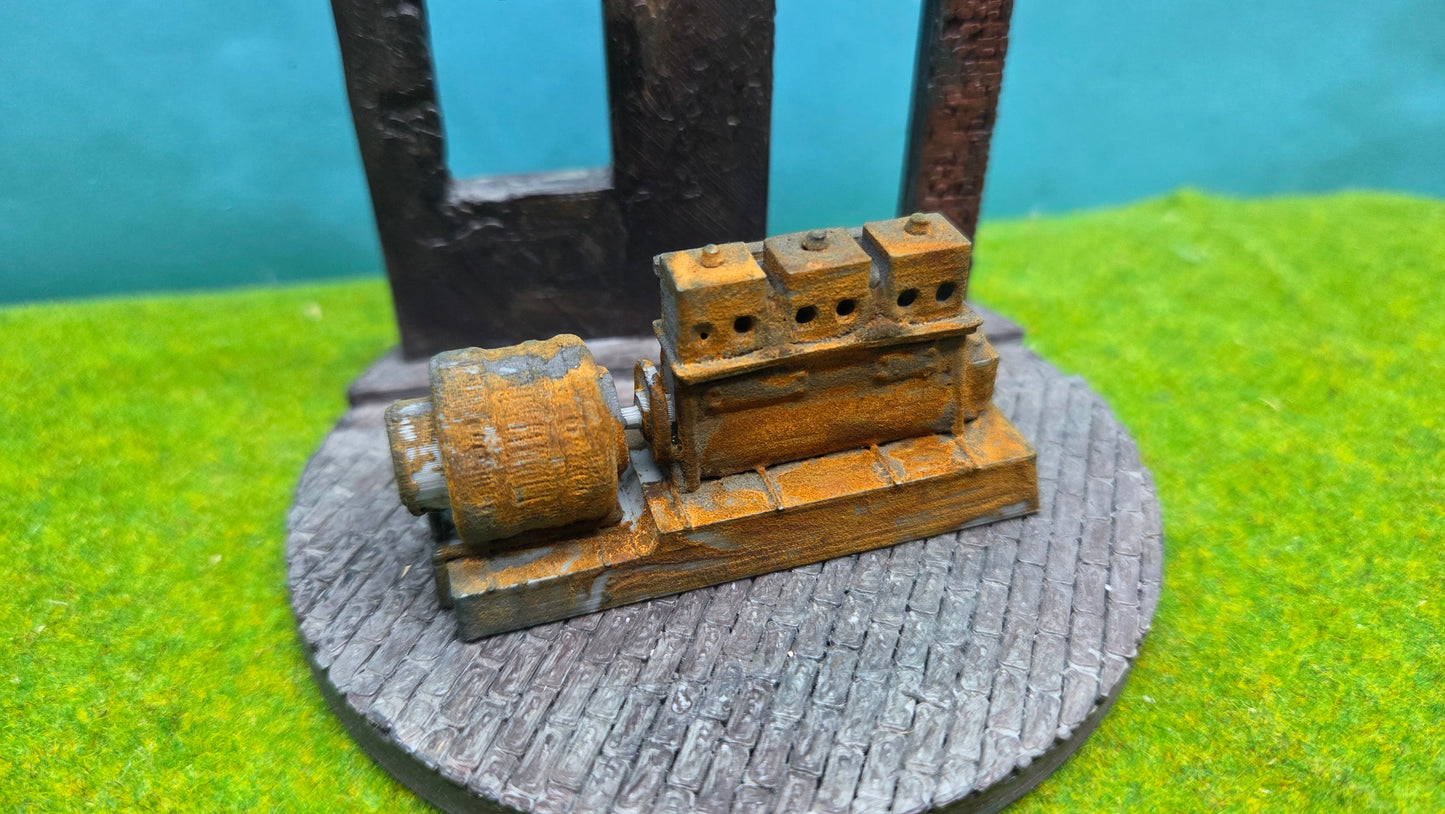 Lokomotivmotor  Motor Ladegut Eisenbahn Werkstatt