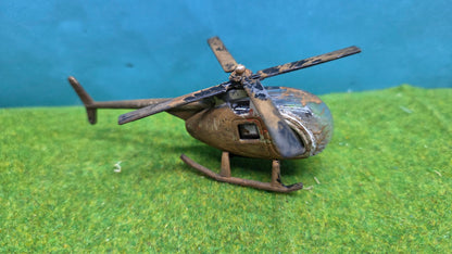 H0 Hubschrauber Heli Wrack Rostlook H0 TT Modellbau Diorama