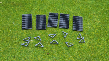 5x PV Solarmodule auf Ständer für Flachdach Photovoltaik Bausatz Solar