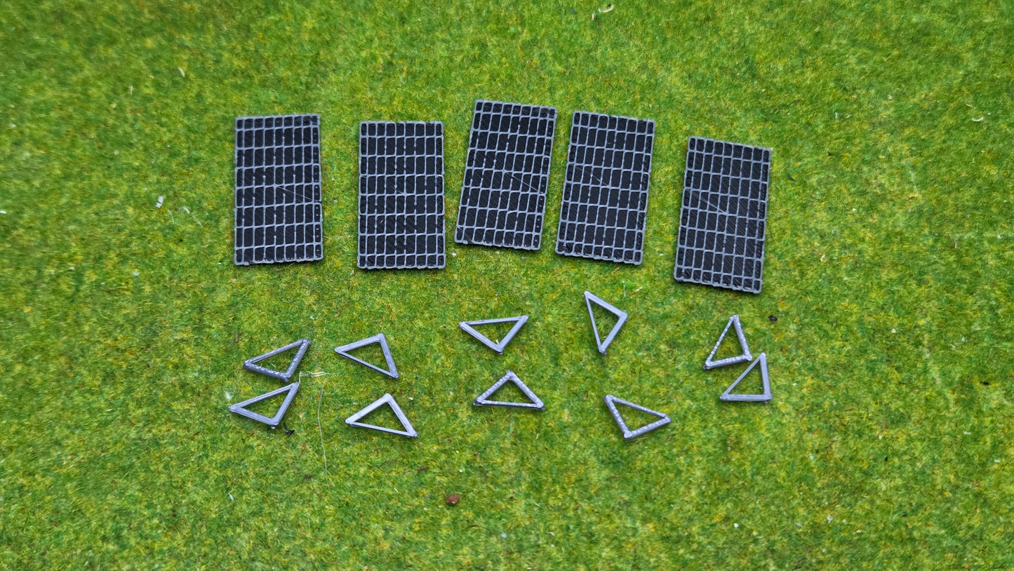 5x PV Solarmodule auf Ständer für Flachdach Photovoltaik Bausatz Solar