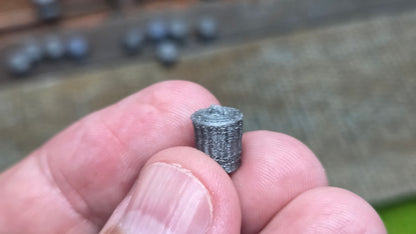 5-10 Stück Mülltonnen Mülleimer Blechtonnen silber