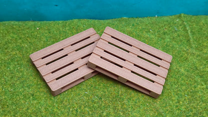 2 Europaletten 1:18 aus Echtholzfilament als Ladegut Palette  Holzpaletten Transportpalette (Kopie)