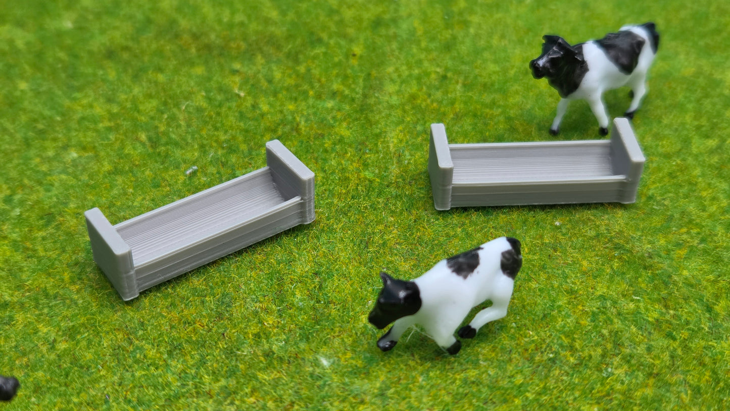 2x Futtertröge Bauernhof Viehtränke Futtertrog Futter