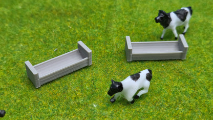 2x Futtertröge Bauernhof Viehtränke Futtertrog Futter