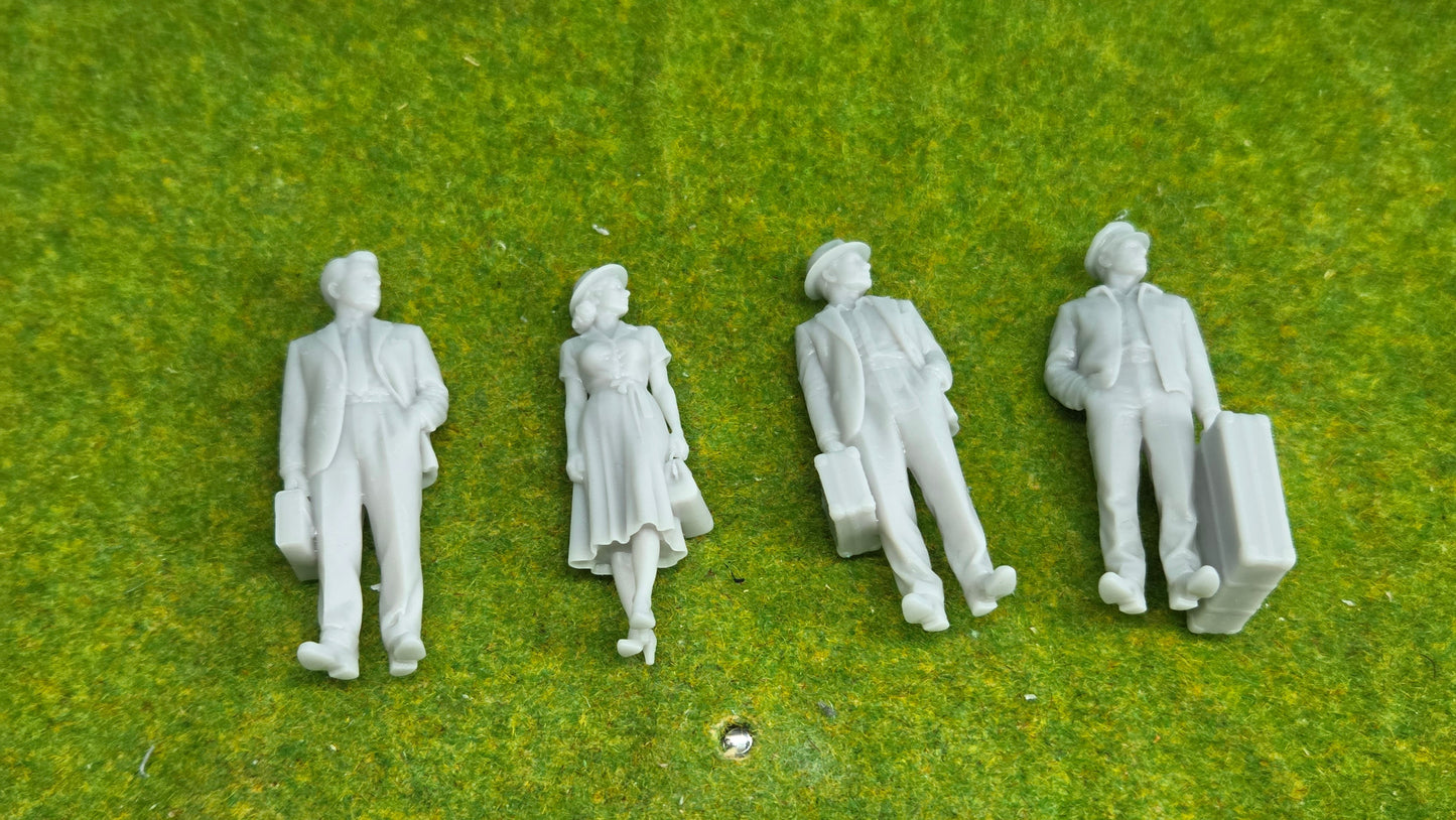 4 Zivile Reisende aus Resin – Epoche 1940er–1950er Jahre