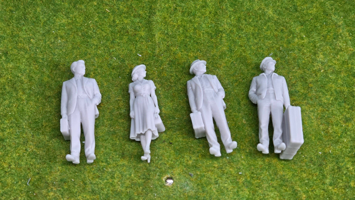 4 Zivile Reisende aus Resin – Epoche 1940er–1950er Jahre