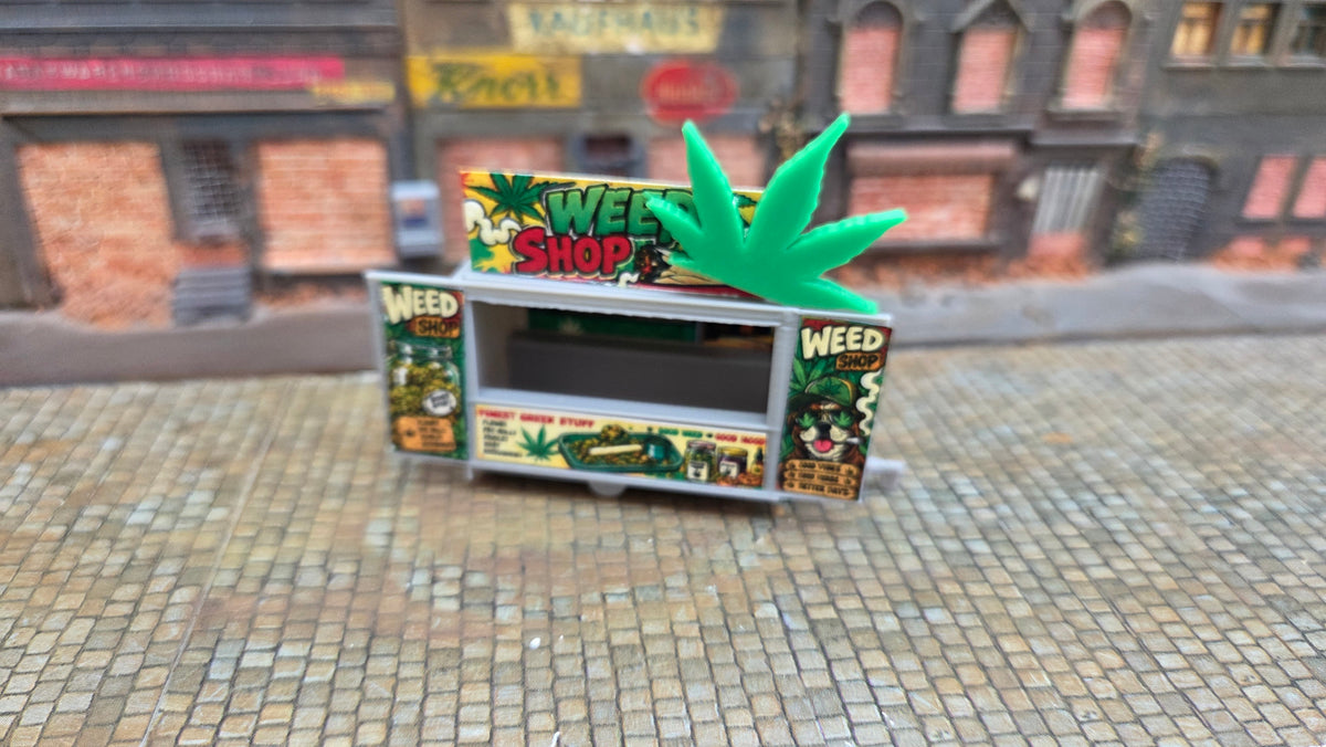 Kirmesbude "Weed Shop" Buden Kirmes Stand Hanfshop