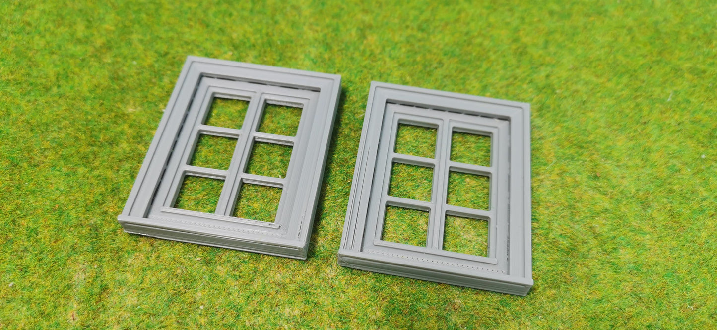 2x Fenster Set für Häuser, Fabriken usw. - optional rostig