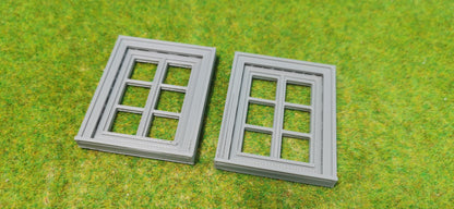 2x Fenster Set für Häuser, Fabriken usw. - optional rostig