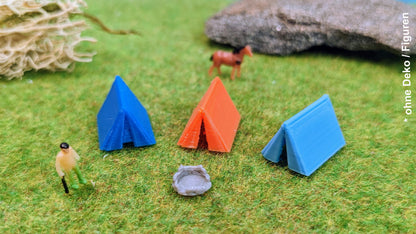 3 Zelte mit Feuerstelle für Campingplatz, Badestrand, Urlaub