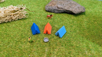 3 Zelte mit Feuerstelle für Campingplatz, Badestrand, Urlaub