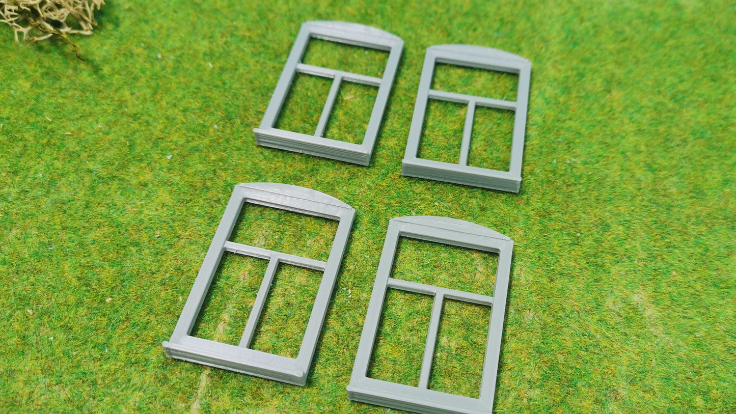 4x Altbau Fenster "Landhaus" Fenster für Häuser, Villen - optional rostig