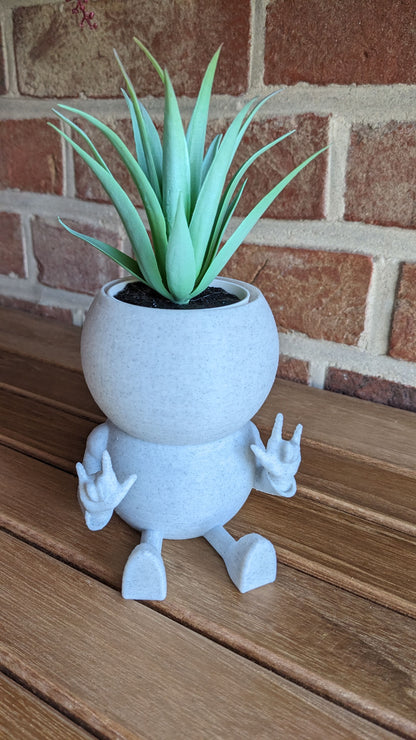 Harry Plant "I love You" lustiger Blumentopf zeigt ASL BSL Zeichensprache