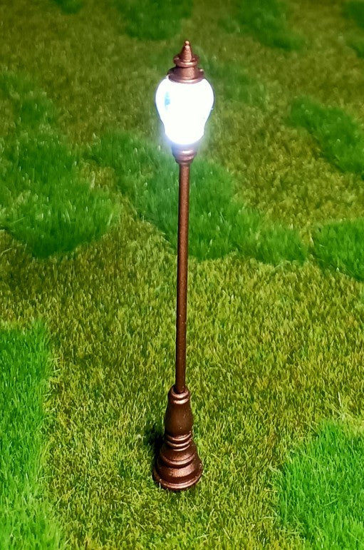 5x LED Parklampen "Kupfer" Parkleuchten 3V Höhe ca. 4,7cm für H0 TT N
