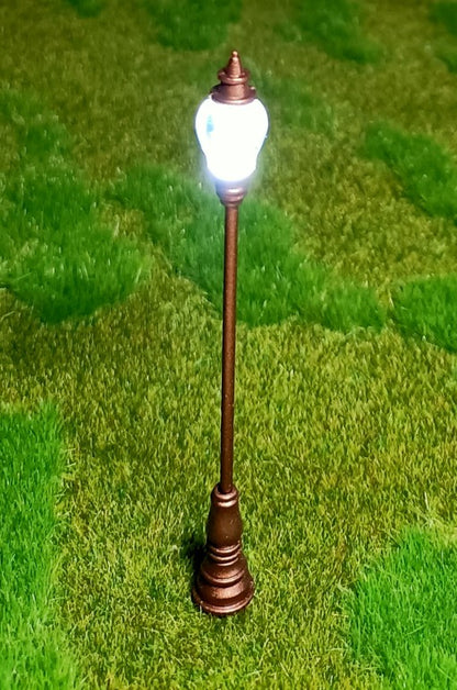 5x LED Parklampen "Kupfer" Parkleuchten 3V Höhe ca. 4,7cm für H0 TT N