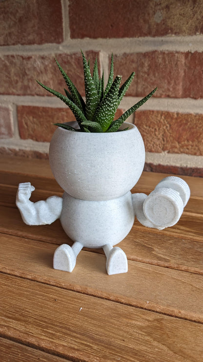 Harry Plant "Arniplant" lustiger Blumentopf mit dicken Muskeln