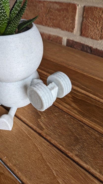 Harry Plant "Arniplant" lustiger Blumentopf mit dicken Muskeln