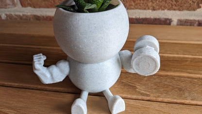 Harry Plant "Arniplant" lustiger Blumentopf mit dicken Muskeln