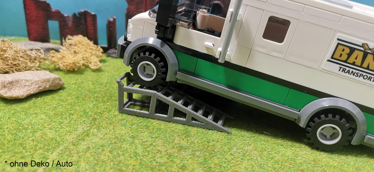 2 Stück Auffahrrampe Rampe 1:18 1:16  Werkstatt Autorampe