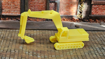 Mini Bagger in gelb für Spur N (1:160) - einfacher Bausatz