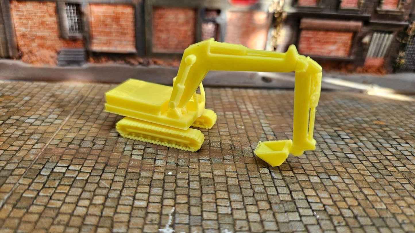 Mini Bagger in gelb für Spur N (1:160) - einfacher Bausatz