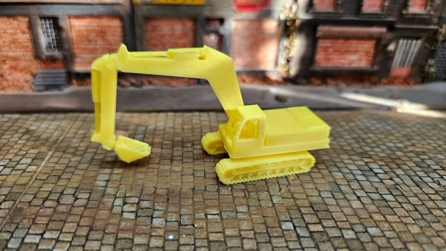 Mini Bagger in gelb für Spur N (1:160) - einfacher Bausatz