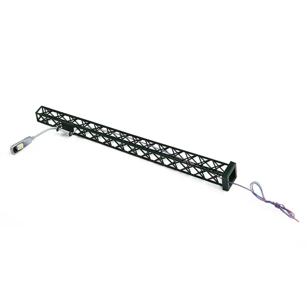5x Flutlichtstrahler Bahnsteigleuchte H0 TT 10cm mit LED Leuchte am Mast