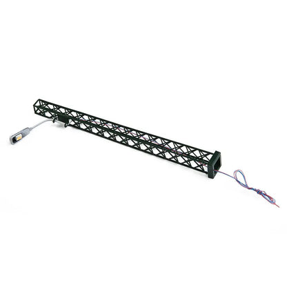 5x Flutlichtstrahler Bahnsteigleuchte H0 TT 10cm mit LED Leuchte am Mast